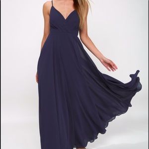 ALL ABOUT LOVE NAVY BLUE MAXI DRESS